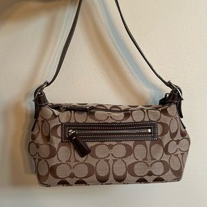 Coach Signature Monogram Small Demi Bag - Brown - Y2K